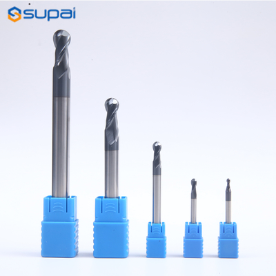 CNC Carbide Ball Nose End Mill HRC50 For Spheroidal Graphite